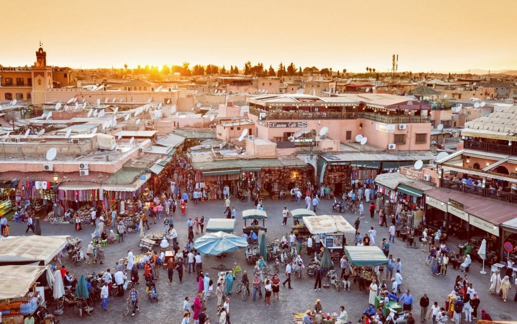 The Jama el Fna in Marrakech, Morroco is a prime example of a free experience full of wonder.