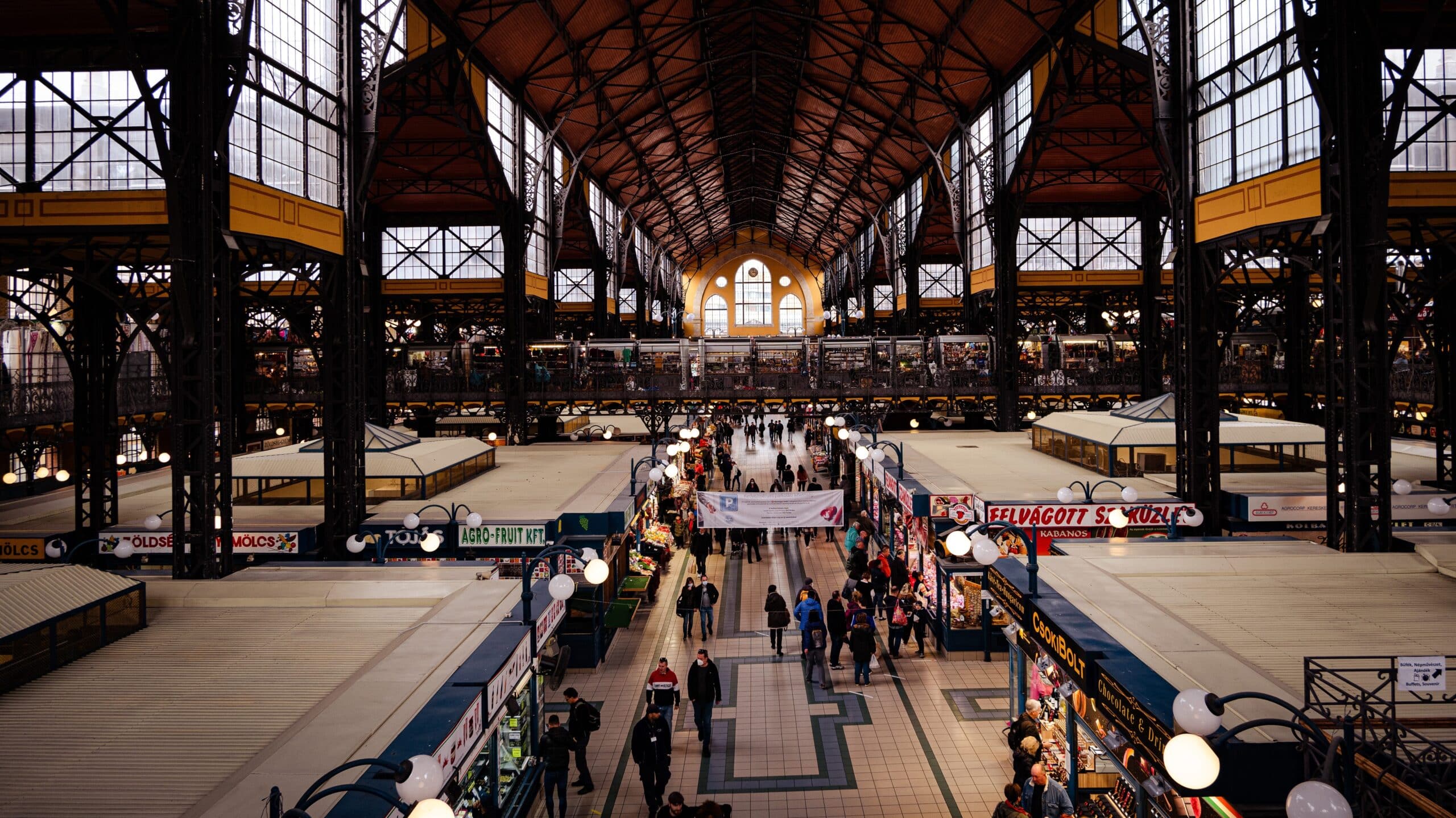 The Great Market Hall in Budapest provides infinite options for inexpensive food in one of the great settings anywhere.
  