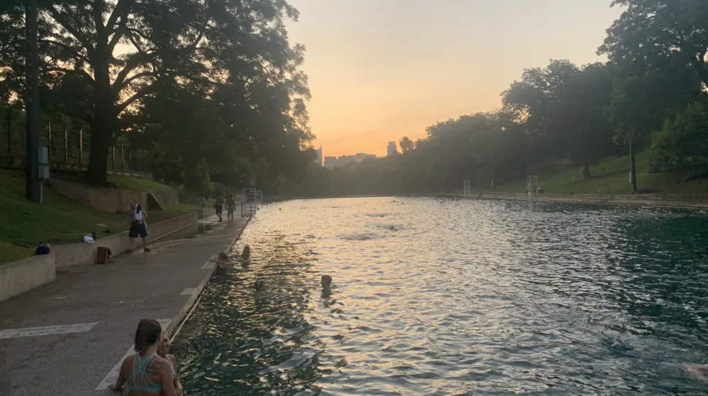 Barton Springs, the ultimate stop for any runners spending a weekend in Austin.